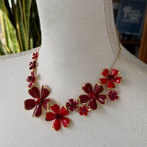 Kate Spade Blushing Blooms Statement Necklace